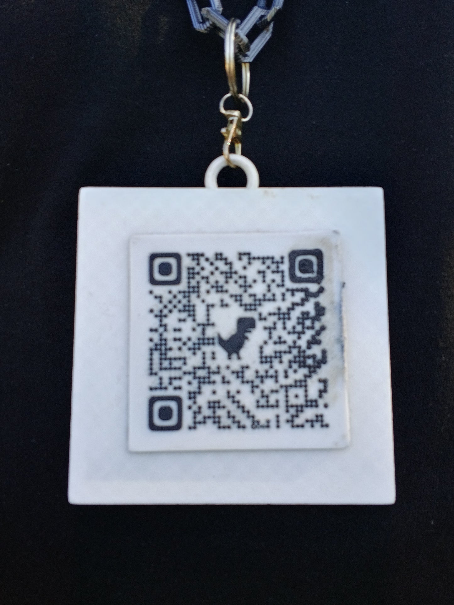 Create your own custom 3D printed QR code business card medallion ( double sided style) (QR code on both sides) (each QR code linked to its own website)
