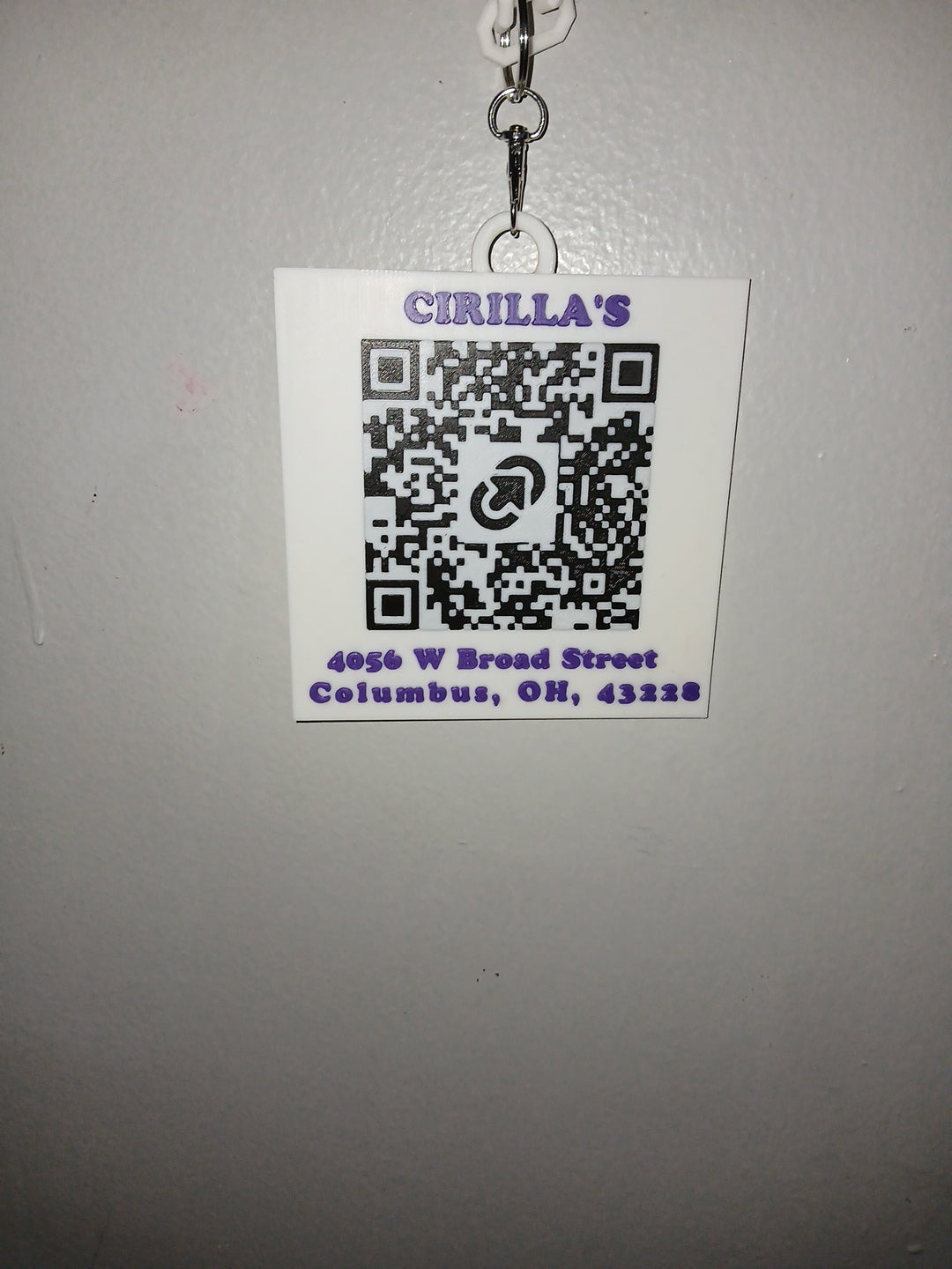 Create your own custom 3D printed QR code business card medallion ( double sided style) (QR code on both sides) (each QR code linked to its own website)