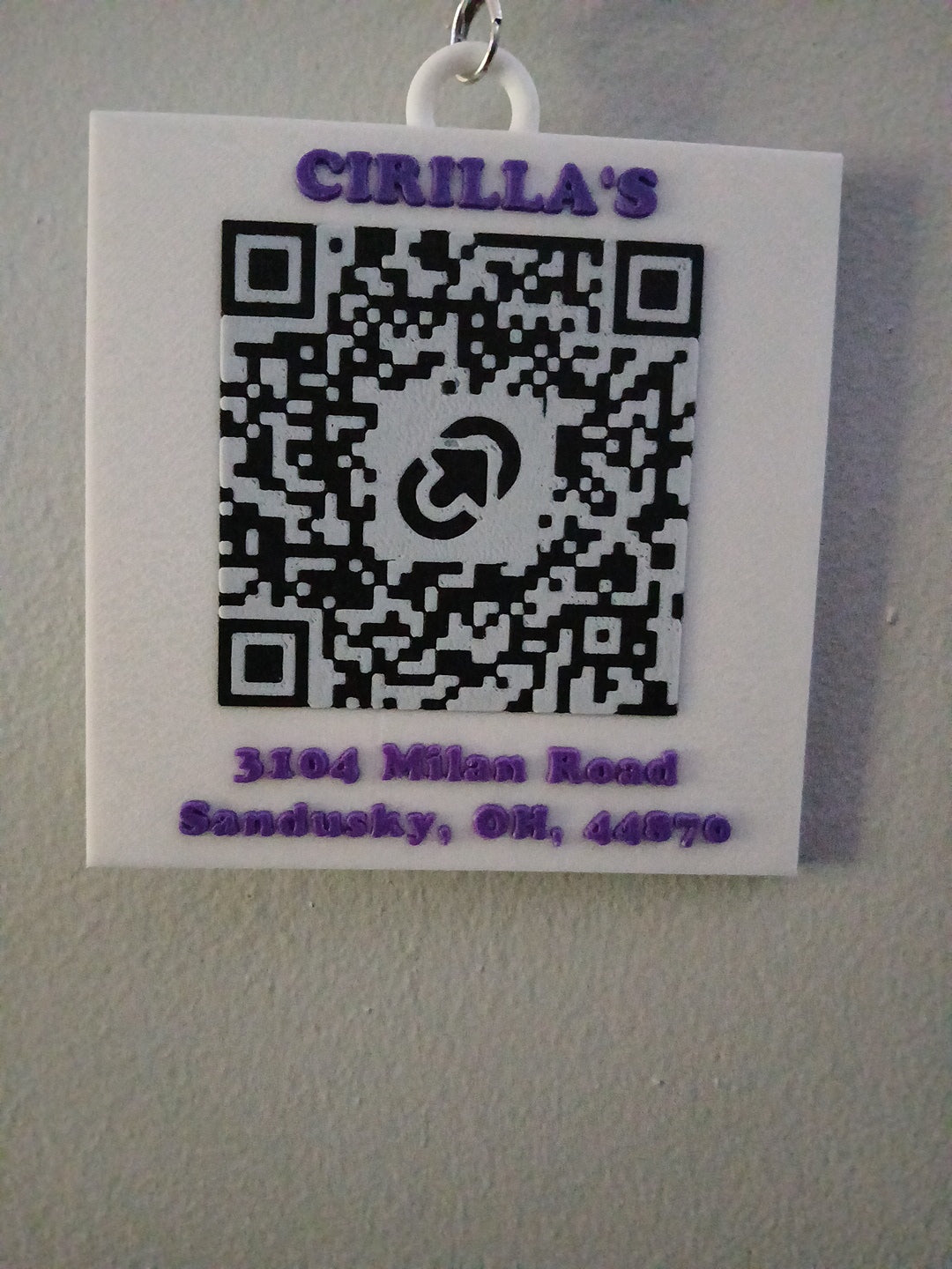 Create your own custom 3D printed QR code business card medallion ( double sided style) (QR code on both sides) (each QR code linked to its own website)