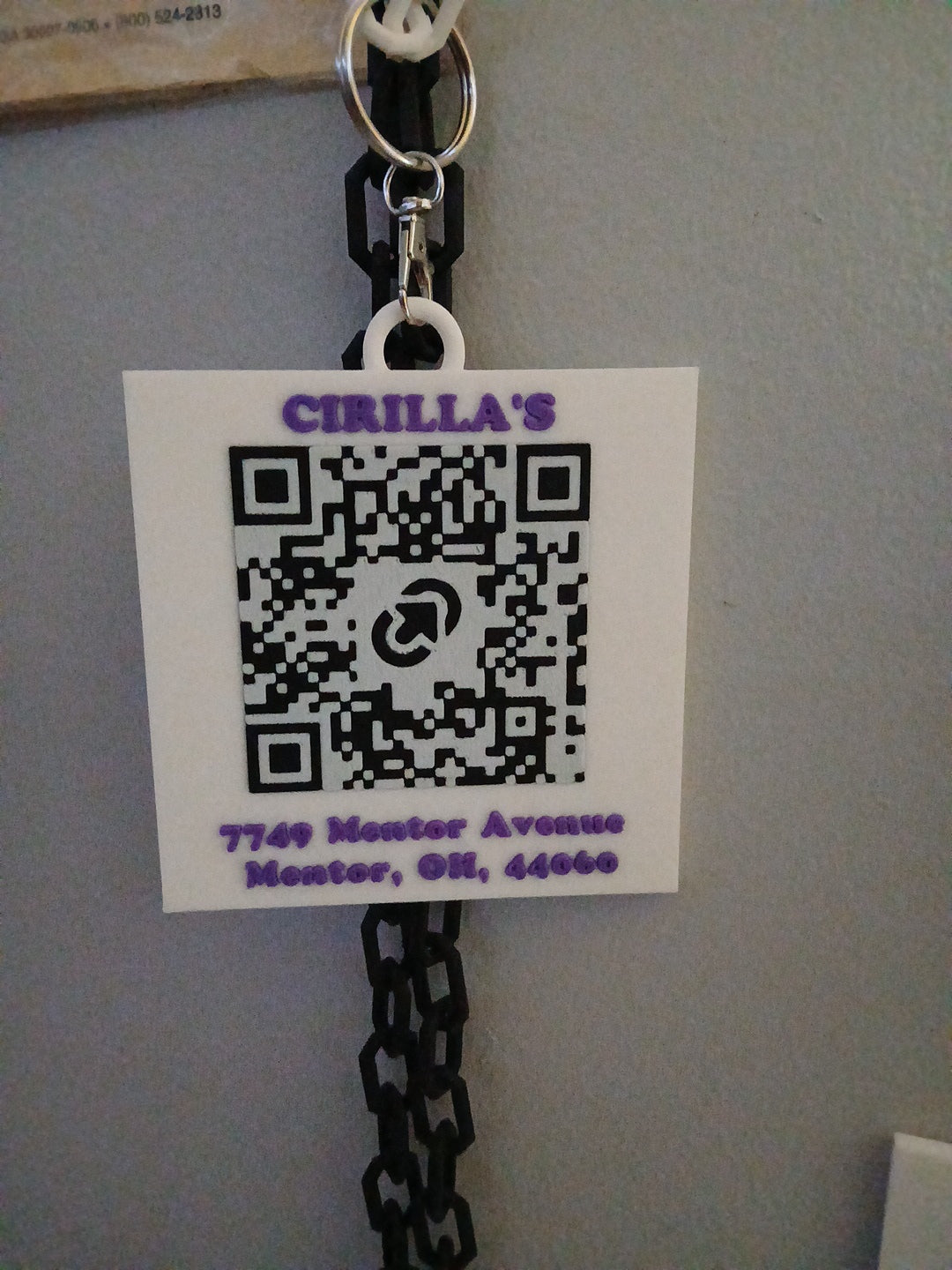 Create your own custom 3D printed QR code business card medallion ( double sided style) (QR code on both sides) (each QR code linked to its own website)