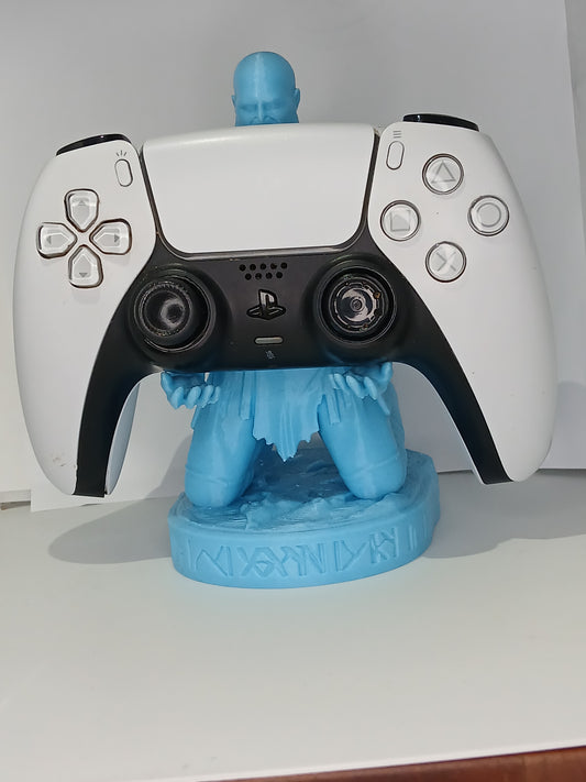 God of war Glow in the dark Kratos controller stand for Playstation 5 (Only light blue available in glow)