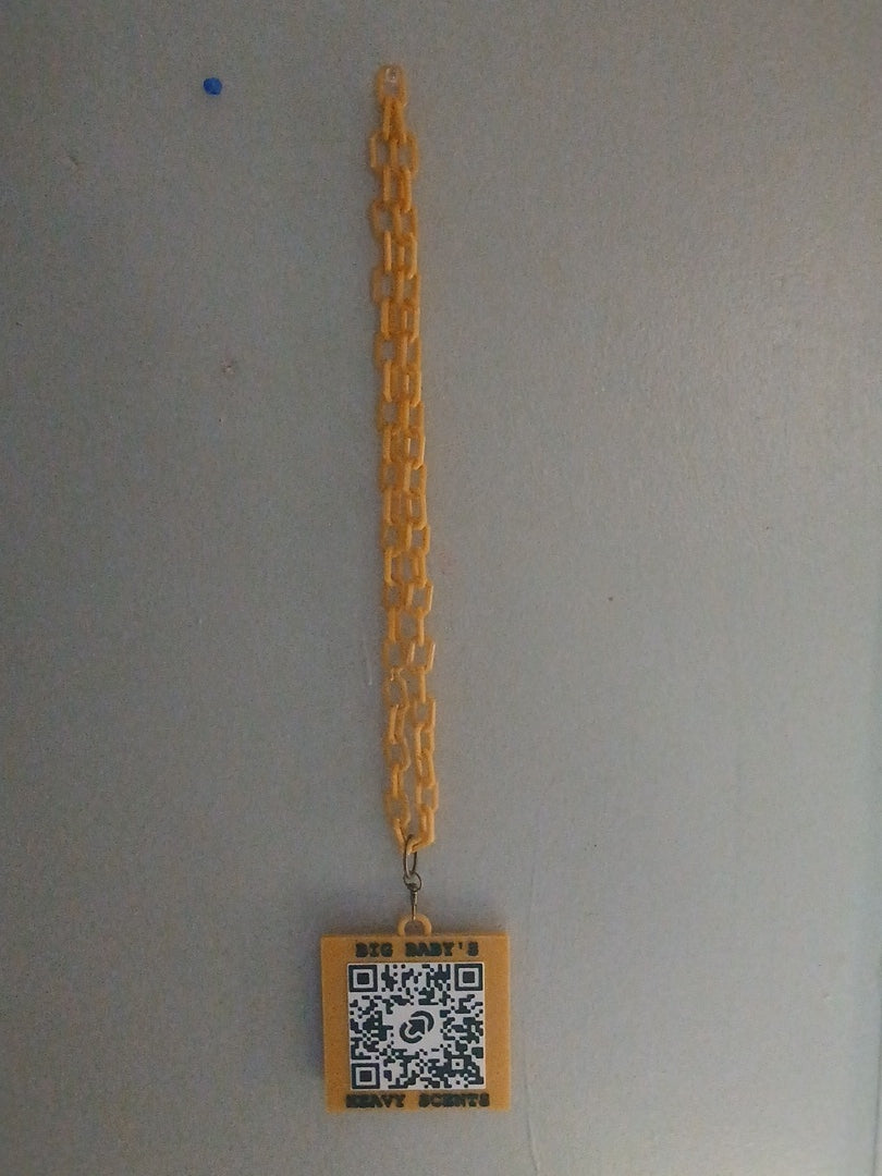 Create your own custom 3D printed QR code business card medallion ( double sided style) (QR code on both sides) (each QR code linked to its own website)