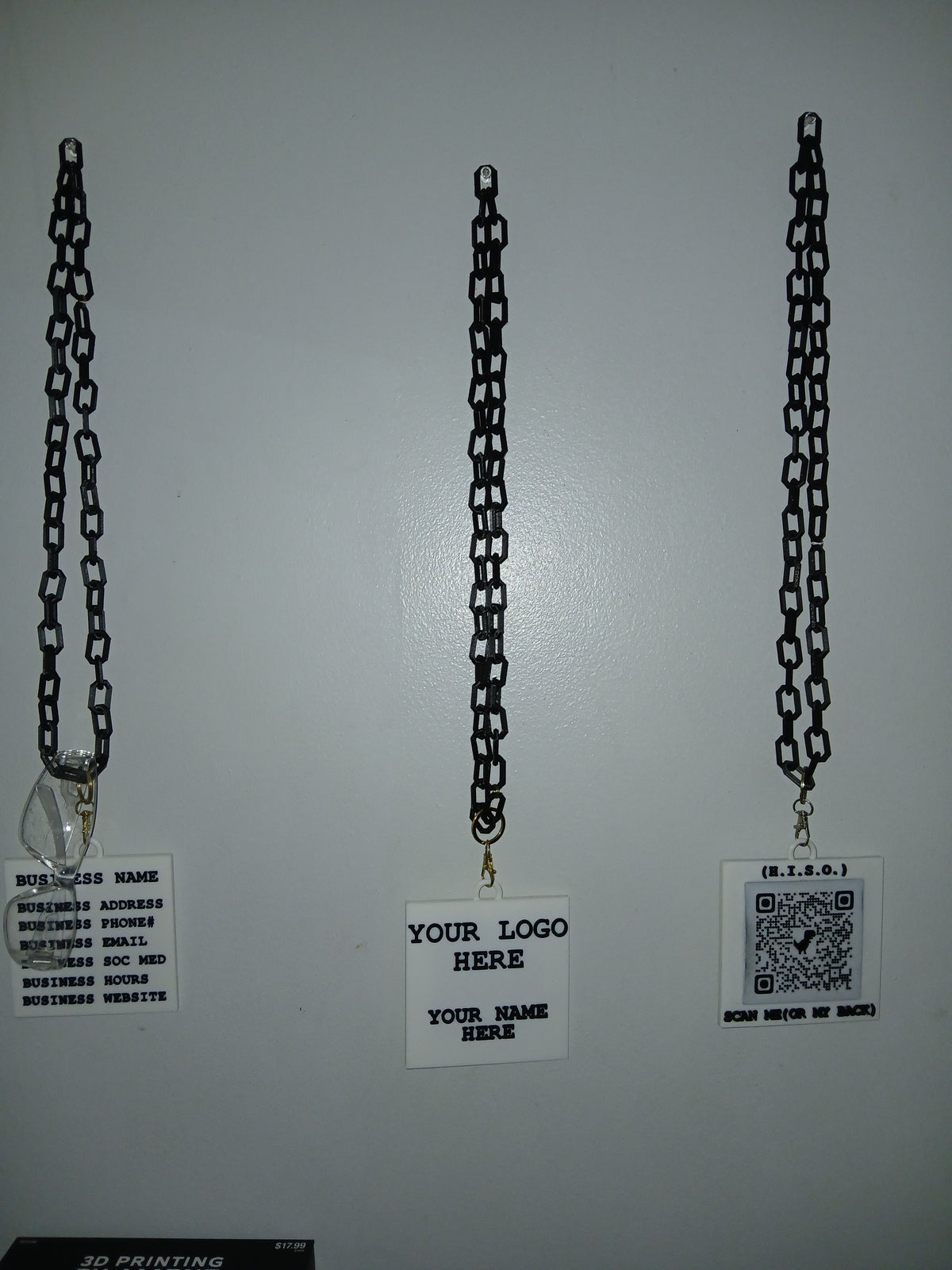 [FULL TEXT] QR CODE BUSINESS CARD MEDALLION | JT 3D PRINT EXCLUSIVE