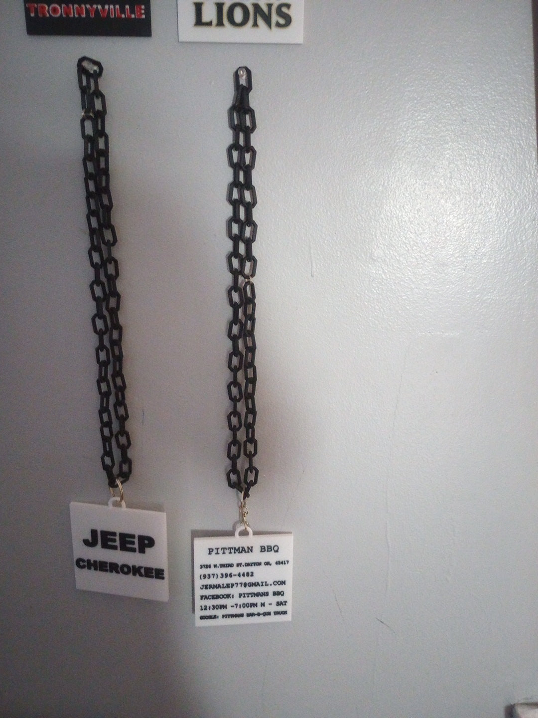 Create your own custom 3D printed QR code business card medallion ( full text style) ( biz info on one side and qr code on back)