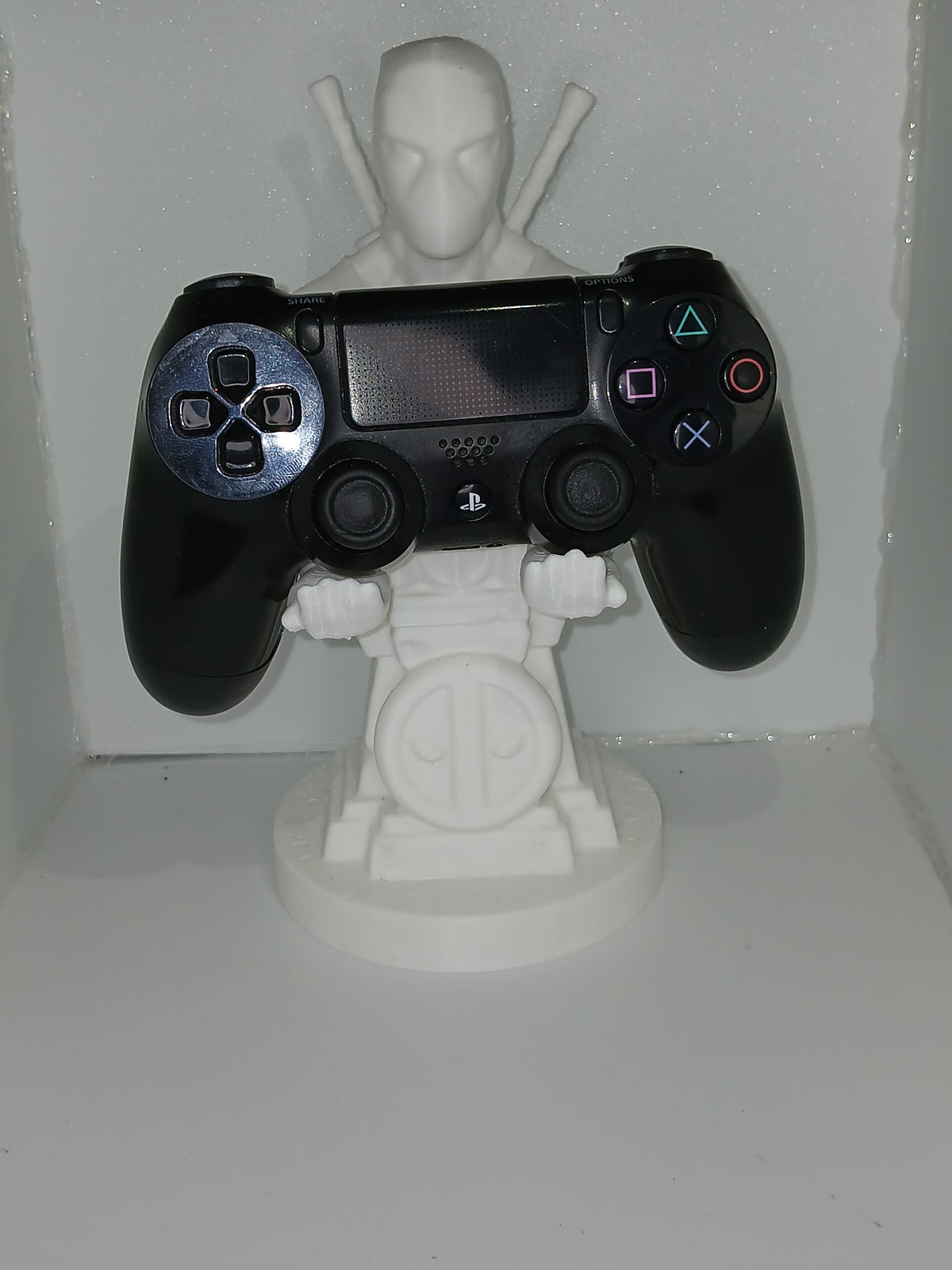 Red Anti-Hero Game Controller & Headphone Stand - 8.5 Inch Desk Display