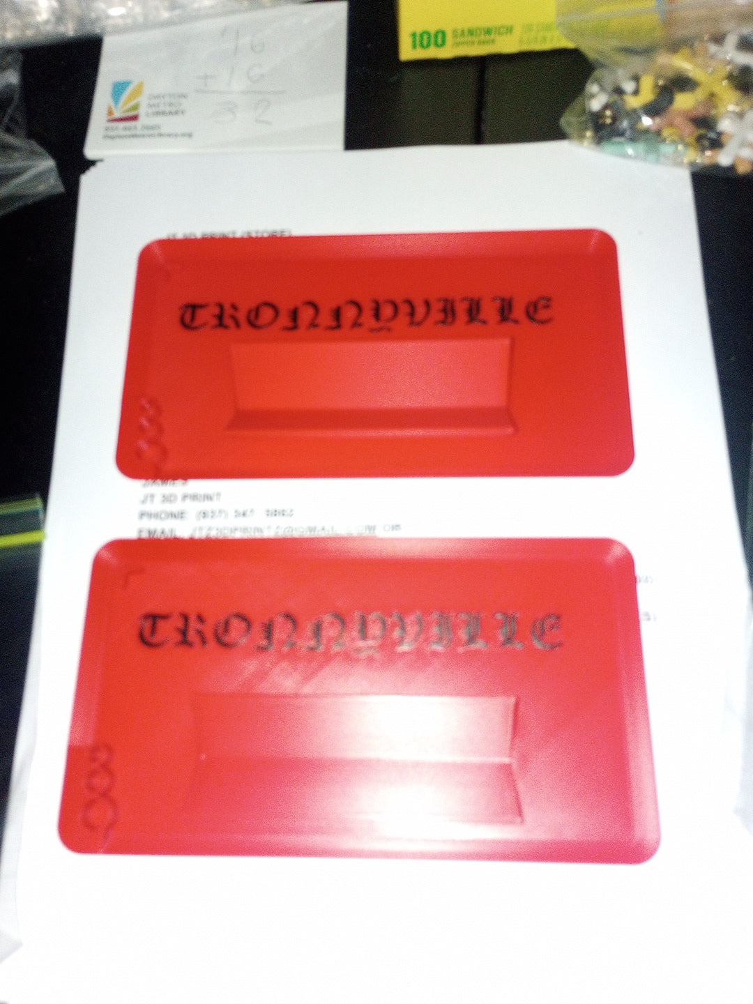 Custom rolling trays (customize in notes)