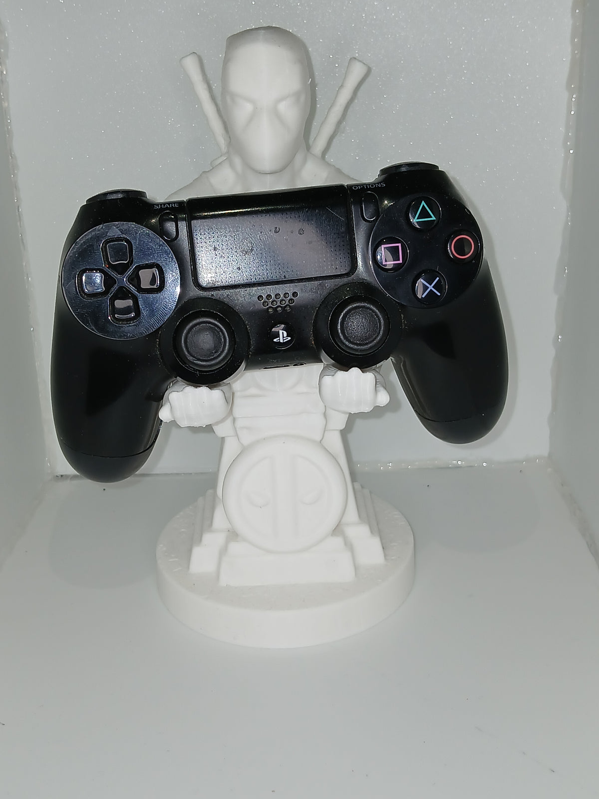 Red Anti-Hero Game Controller & Headphone Stand - 8.5 Inch Desk Display