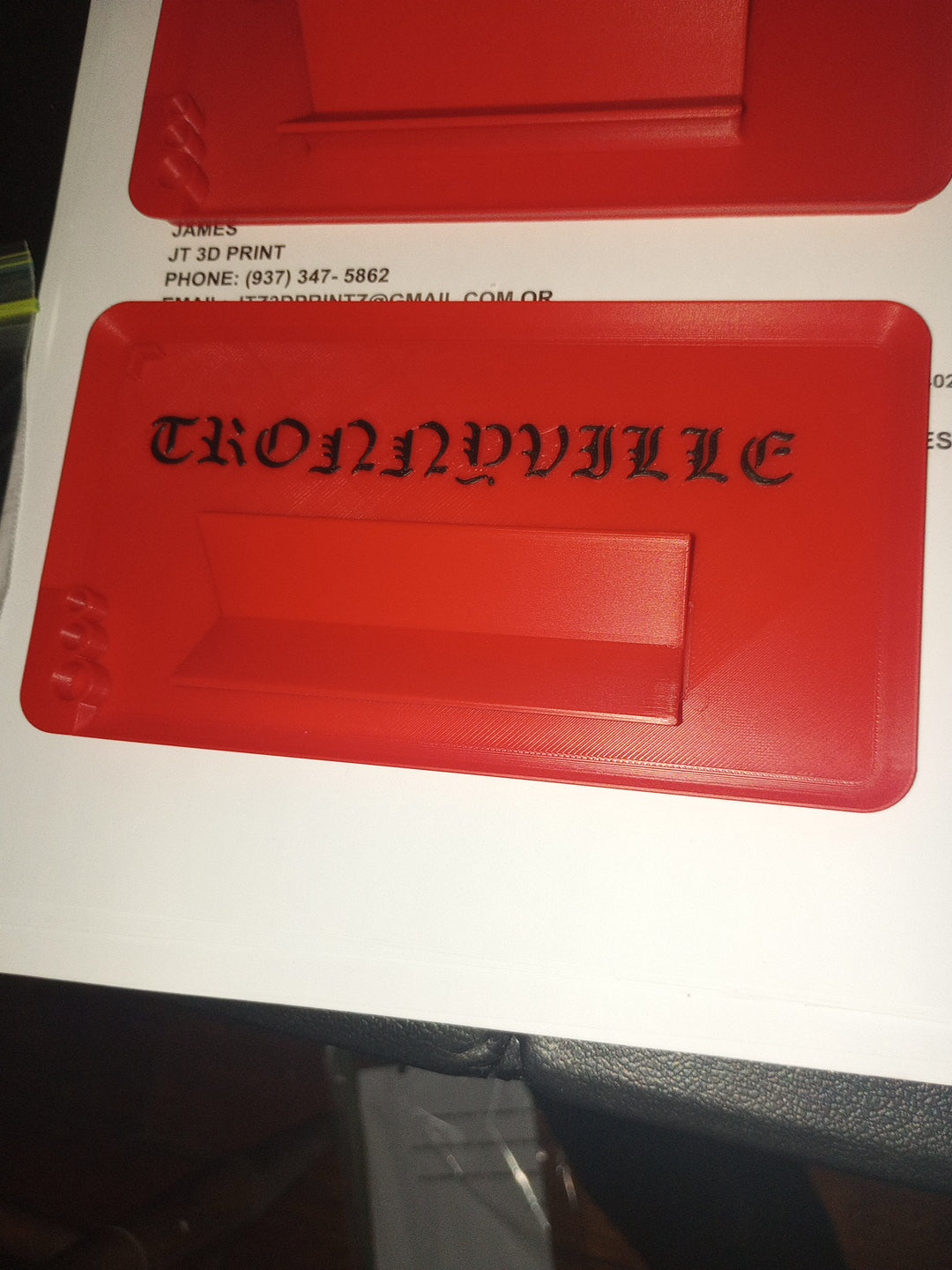 Custom rolling trays (customize in notes)