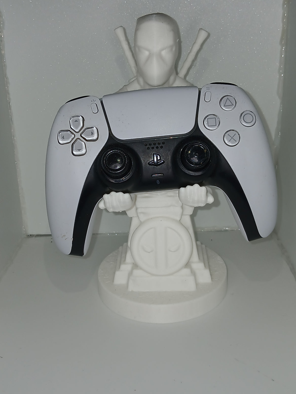 Red Anti-Hero Game Controller & Headphone Stand - 8.5 Inch Desk Display